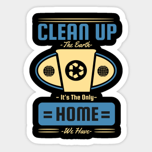 Clean Up the Earth Sticker